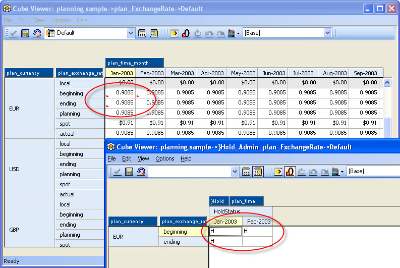 Hold Consolidate in TI Process